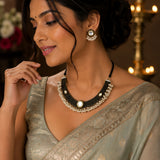 Oxidised Choker Necklace Set