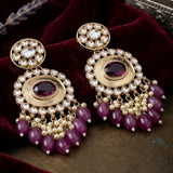 Meenakari Pearl Beads Earring