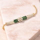 Green Pearl Kundan Bracelet