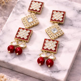 Gold-Tone Drop Earrings