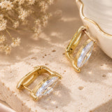 Marquise Crystal Gold Earrings