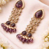 Purple Handcrafted Pearl Earring