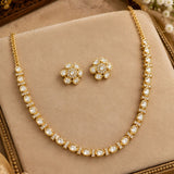 Kundan Tennis Necklace Set