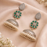 HandCrafted Long Oxidised Jhumki