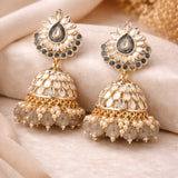 Floral Jhumka Earrings