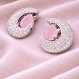 Rhodium Plated Cz Chand Tops