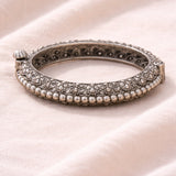 Silver-Plated Floral Kada