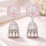 Rhodium Plated Cz Zhumki