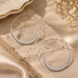 Crescent Open Hoop Earrings