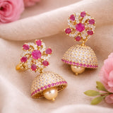 Modern Ruby Earrings