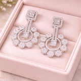 Classic Rhodium Plated Earring