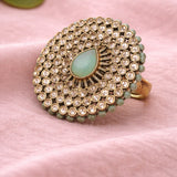 Vintage-Style Circular Ring