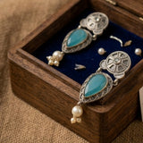 Silver Pearl Earring