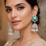 Rhodium Plated Cz Zhumki