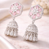 Rhodium Plated Cz Zhumki