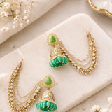 Chain Link Jhumka Earrings