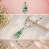 Precious Stone Bead Necklace