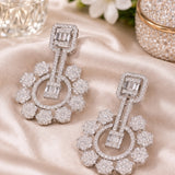 Classic Rhodium Plated Earring