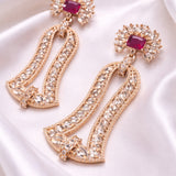 Gold Plated Stone Earring