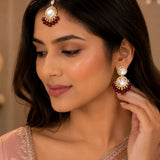 Kundan Pearl Necklace Set