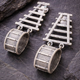 Belle Edge Oxidised Earring
