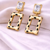 Gold Plated Short Earring