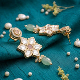 Belle Edge Gold Plated Kundan Short Earring