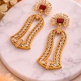 Gold-Tone Statement Earrings