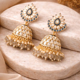 Floral Jhumka Earrings