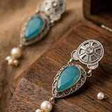 Silver Pearl Earring