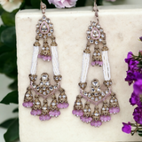 HandCrafted Meenakari Jhumki With Mehndi Plating