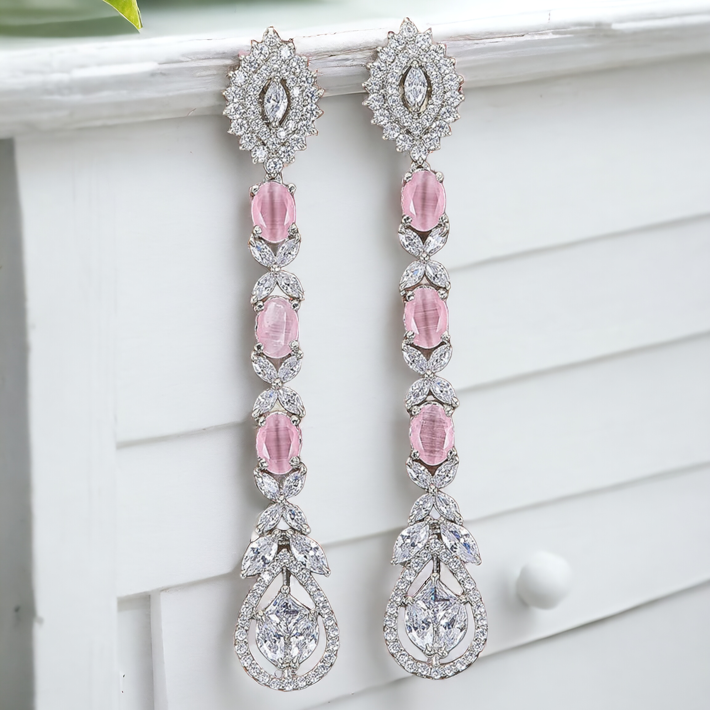 long stud earrings