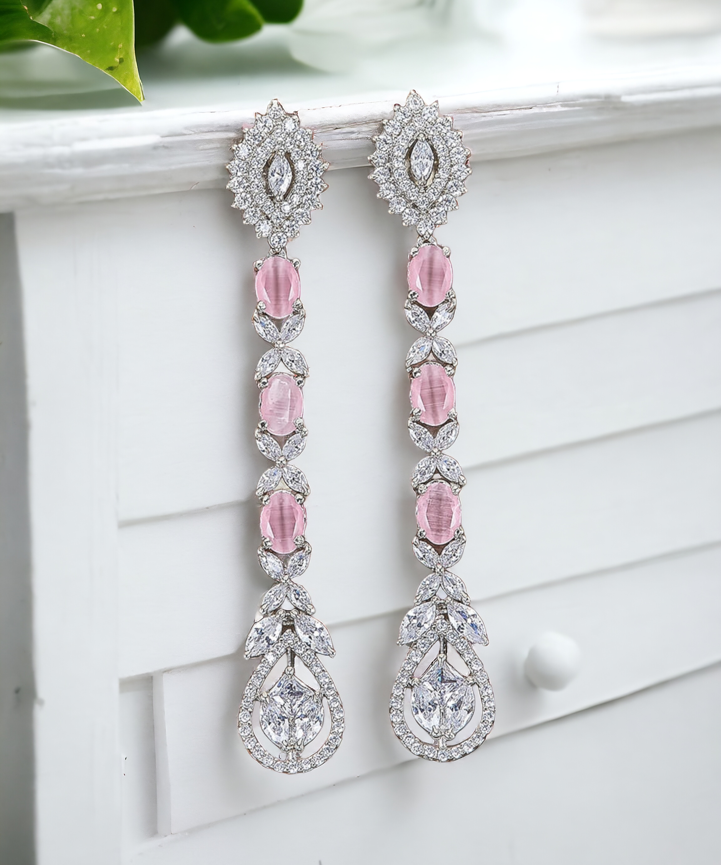 long stud earrings