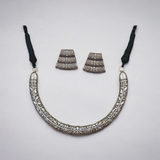 Classic Oxidised Choker Necklace Set