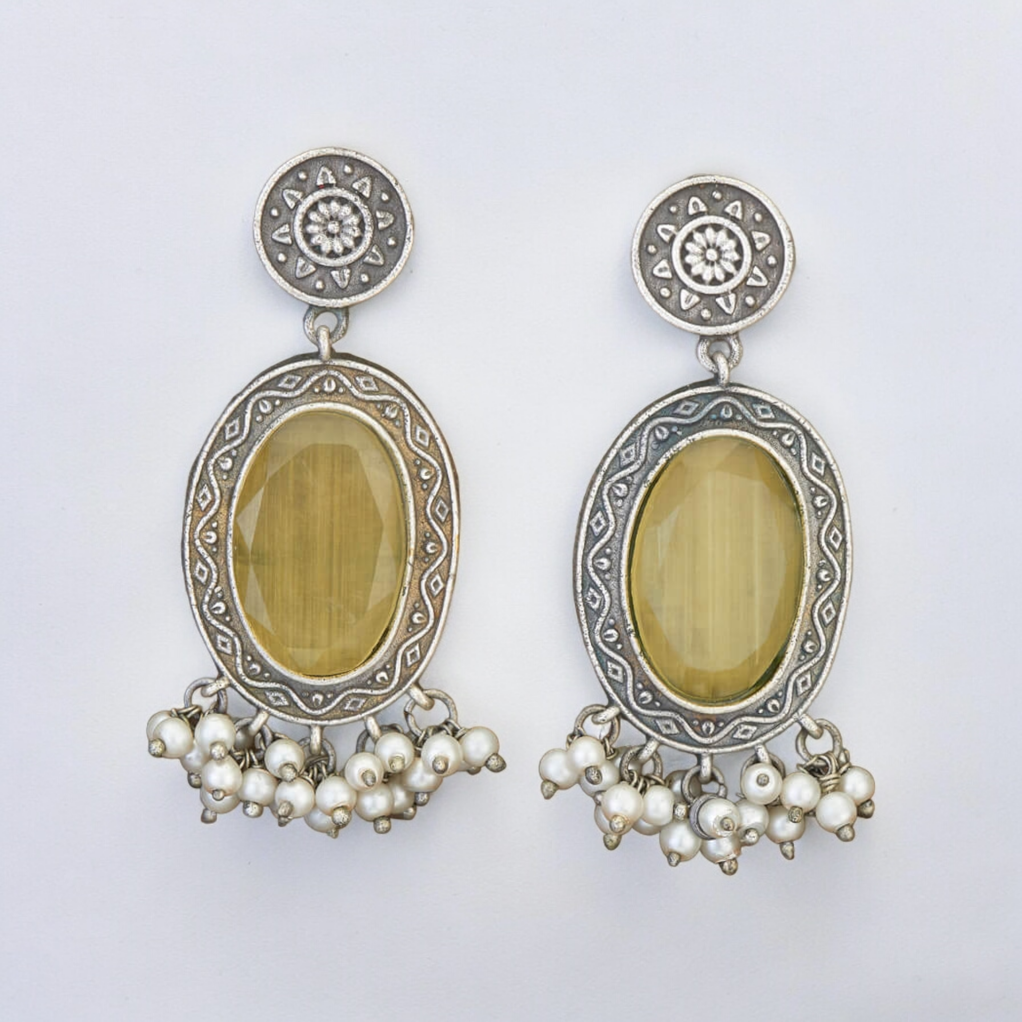 earrings oxidised