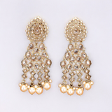 HandCrafted Gold Plated  Antique Pearl Earring