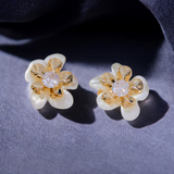 Floral Pearl Western Studs