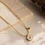 Golden Bee Charm Necklace