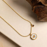 Golden Bee Charm Necklace
